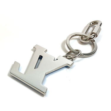 LOUIS VUITTON key ring M69303 metal/rubber blue logo Portocre Neo LV Soft unisex(Unisex) Used Authentic